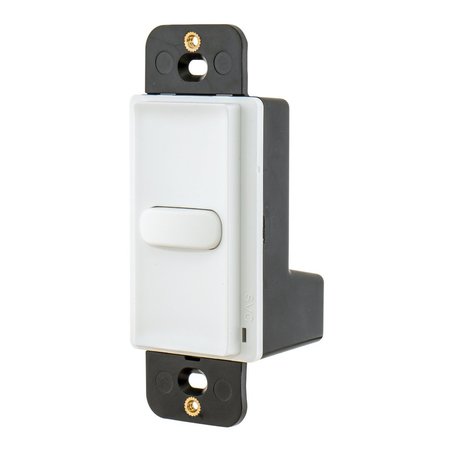 BRYANT Switches and Lighting Control, Decorator Switch, Single Pole, Momentary Contact, 100mA 30V DC, White MSM30W1